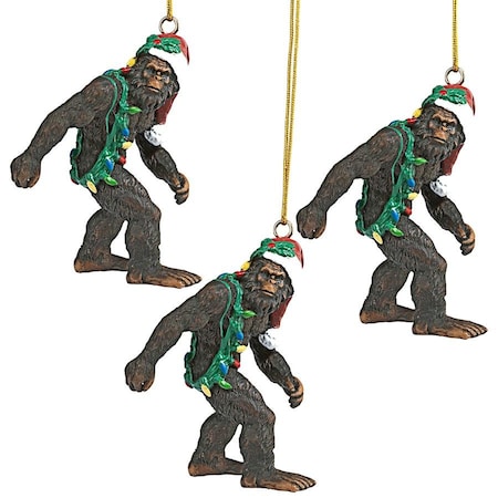 Bigfoot, The Yeti Holiday Ornaments: Set Of Three